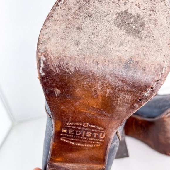 ❤️SOLD❤️Bed Stu Isla Black Lux With Hide Ankle Fur - Picture 14 of 14